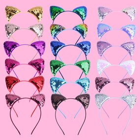 Headband Manufacturer - Fashion Flip Fish Scale Headband Children's Holiday Cartoon