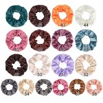Scrunchies Manufacturer - Custom Women Summer Glossy French Satin for Girls