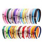 Head Band Manufacturer - Wholesale 2cm Wide Women Kids Little Girls Satin Diy Plastic