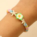 Bracelet Manufacturer - Sea Beach Bohemia Starfish Charm Friendship Frangipani Flower