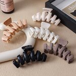 Hair Clamp Manufacturer - Custom 10.5cm Wavy Ponytail Holder Shark Jaw Big Zigzag