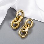 Earrings Manufacturer - European and American Korean Fashion Simple Design Gold