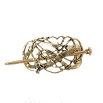 Hairpins Manufacturer - Retro Golden Metal Knot Celtics Hair Clip Viking Goth Pan