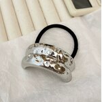 Hair Ties Manufacturer - Women Ponytail Elastic Buckle Rope Alloy Jewelry Black Pony