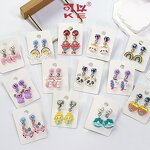 Earrings Manufacturer - Trendy 2025 Fashion Sweet Cute Candy Jelly Glitter Clip on