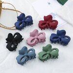 Hair Clamp Manufacturer - Exquisite Large Cute 5 Round Matte Hollow Bow Butterfly