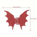 Hair Clamp Manufacturer - 2025 Halloween Matte Jaw Large Bat Wings Frosted Alloy