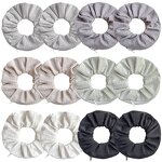 Hair Ties Manufacturer - Plain Dot Checker Storage Bun Holders Zip Pocket Plaid Nylon