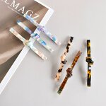 Hairgrip Manufacturer - Custom Spring Bow Knotted Classic Rectangle Acetate Barrettes