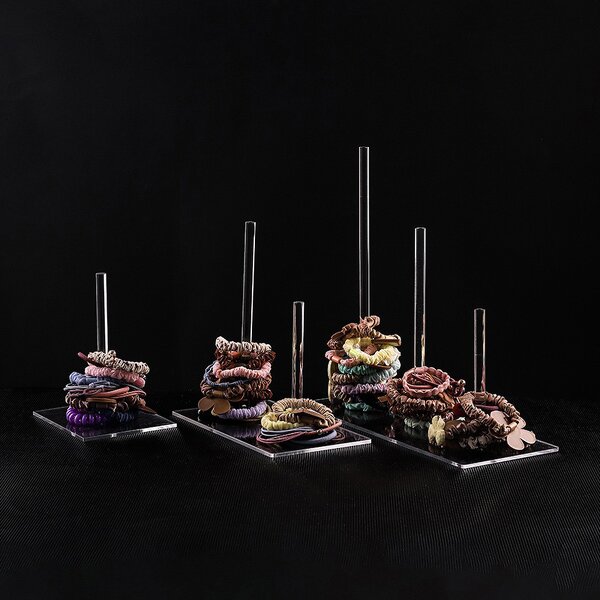 Hair Accessories Manufacturer - Wholesale Rubber Elastic Hair Bands Ties Acrylic Holder