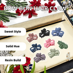 Hair Clamp Manufacturer - Exquisite Large Cute 5 Round Matte Hollow Bow Butterfly