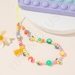 Bracelet Manufacturer - Cartoon Cute Candy Acrylic Resin Keychain Charm Beaded Strap