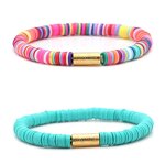 Bracelet Manufacturer - 2023 Bohemian Eco Friend Gold Metal Tube Handmade Bead