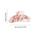 Hair Claw Manufacturer - Snake Wavy Moon Painting Half Round Shark Zigzag Resin