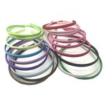 Head Bands Manufacturer - 1cm Thin Candy Women Kids Girls Plastic Hard Plain Satin