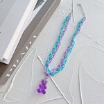 Necklace Manufacturer - Double Layer Jewelry Jelly Candy Cartoon Teddy Bear Pendant