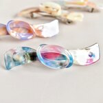 Hairgrip Manufacturer - Custom Spring Bow Knotted Classic Rectangle Acetate Barrettes