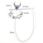 Hairpin Manufacturer - Circle Chain Branch Rhinestone Pan Bun Diamond Slide Metal