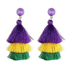 Earrings Manufacturer - Fashion 2025 Wholesale Bulk Valentines Day Layered Tassel Tree