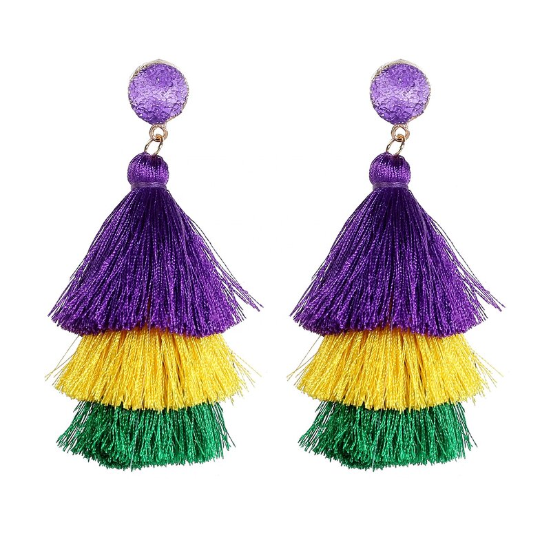Earrings Manufacturer - Fashion 2025 Wholesale Bulk Valentines Day Layered Tassel Tree