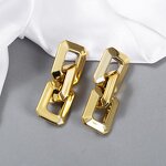Earrings Manufacturer - European and American Korean Fashion Simple Design Gold