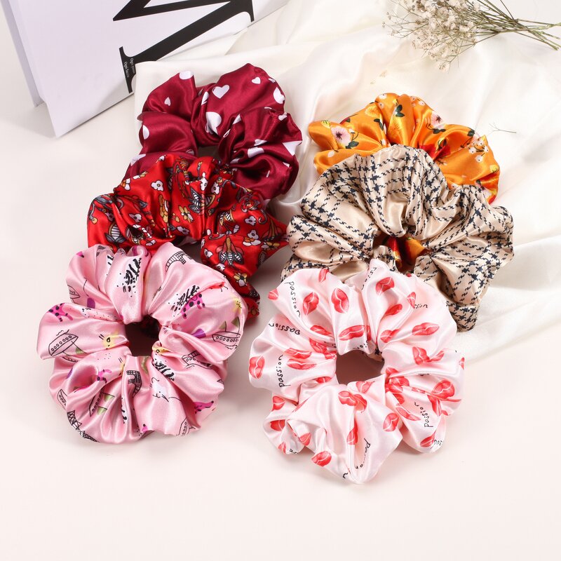 Scrunchies Manufacturer - Wholesale Large XXXL Stretchy Glossy Satin