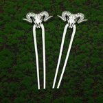 Hair Chopstick Manufacturer - Retro Vintage Witch Sliver Gold Alloy Animal Viking