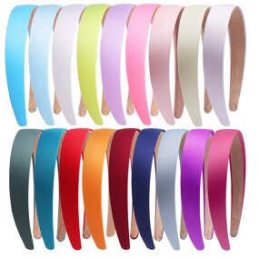 Head Bands Manufacturer - Bulk 3cm 1 Inch Wide Satin Non-slip Soft Ribbon Padded
