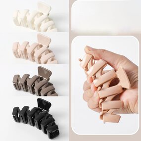 Hair Clamp Manufacturer - Custom 10.5cm Wavy Ponytail Holder Shark Jaw Big Zigzag