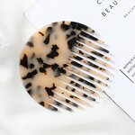 Hair Comb Manufacturer - Personalized Custom Round Wide Tooth Hotel Marble Tortoise