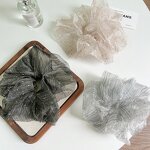 Scrunchies Manufacturer - Large High Elastic Bubble Mesh Tulle Organza Crystal Diamond
