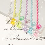 Necklace Manufacturer - 55 CM Acrylic Link Candy Jelly Teddy Bear Charm Anti Lost