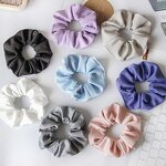 Hair Ties Manufacturer - Bulk Corduroy Striped Storage Ponytail Holder Gingham Zip