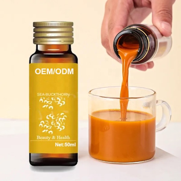 Seabuckthorn Puree Factory - Bulk Supply Natural Sea Buckthorn Liquid Beverage