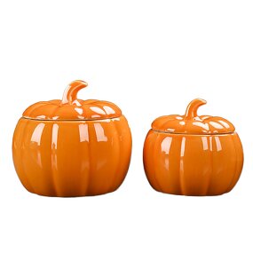 Ceramic Pumpkin Jar Manufacturer - Modern 550ml Candy Container for Home Decorations