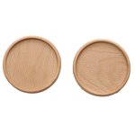 Wooden Coaster Manufacturer - Customized Natural Beech Coffee Cup Mats Placemats