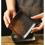 Ceramic Dish Manufacturer - Classic Japanese Style Square Sushi Dumplings Eco-Friendly Small Soy Sauce for Restaurant