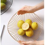 Metal Fruit Bowl Manufacturer - Household Artist Decor Irregular Novelty Gold Black Dry Fruit Dish Candy Container
