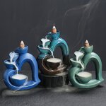 Ceramic Incense Burner Manufacturer - Valentine's Day Gifts Inverted Heart Shape Reverse Flow