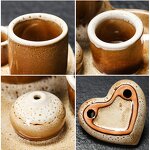Ceramic Sage Holder Manufacturer - Heart Shape Smudging Tray for Palo Santo White Sage Holy Wood Incense