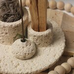 Cement Incense Holder Manufacturer - Sage Burner Smudging Tray for Palo Santo White Sage Holy Wood for Meditation Room