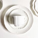 Ceramic Dinnerware Set Manufacturer - Vintage Embossed White Romantic Lace Wedding Plates Bowls and Dishes