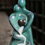 Backflow Incense Burner Manufacturer - Handicraft Hugging Lovers Holder Censer Romantic Waterfall