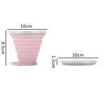 Silicone Folding Cup Manufacturer - Portable Outdoor Sports Collapsible Camping Foldable Water with Lids