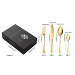 Flatware Set Manufacturer - 24 Piece Service for 6 People High Grade 18/10 Mirror Polished Gift