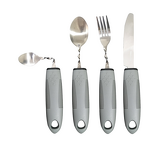 Metal Utensils Manufacturer - Non Weighted Non Slip Handles Adaptive for Hand Tremors Arthritis