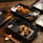 Ceramic Divided Plate Manufacturer - Eco-Friendly for Soy Sauce Snack Dumpling Sushi Korean BBQ Dim Sum Japanese Style