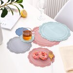 Silicone Placemat Manufacturer - High Quality Anti-Fouling Heat Insulation Durable Dining Cushion for Insulated Bowl Scalding Protection