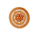 Placemat Manufacturer - Handmade Heat Resistant Round Braided Hollow Out Woven Rattan for Dining