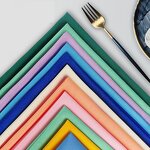 Napkin Cloth Manufacturer - Wholesale Solid Color for Hotel Restaurant Cafe Folding Flower Shape Cup Cloth